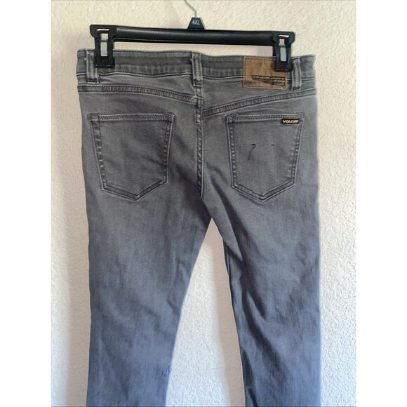 Volcom Skinny Gray Jeans 2x4 Modern Pants 28 EUC Y2k 90s Skater Boys - Picture 5 of 8